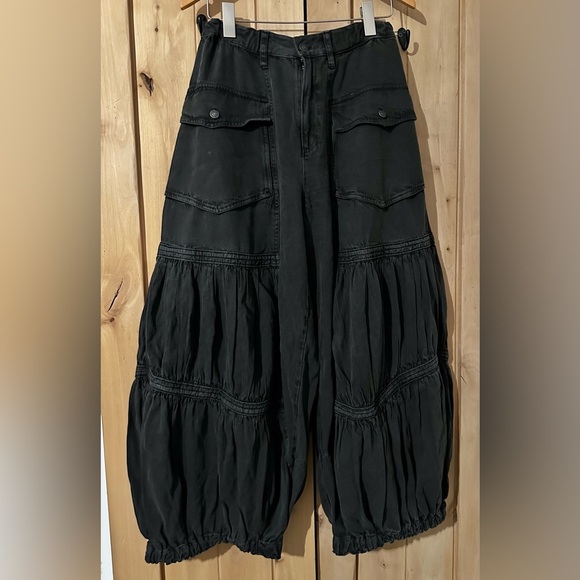 Free People Movement “Last Word” Parachute Pants – Washed Black (8468) 🖤✨ - Picture 4 of 7